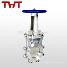 Stainless steel guillotine pneumatic actuated movable seat knife gate valves